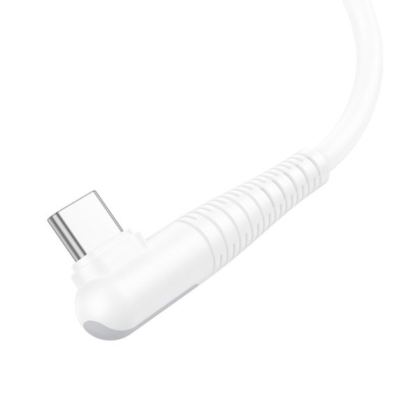 Дата кабель Borofone BX105 Corriente 60W Type-C to Type-C (1m) Білий - Зображення 2