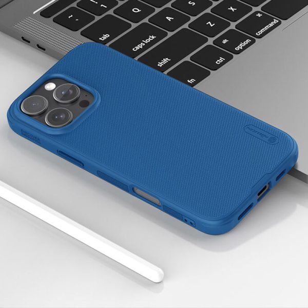 Чохол для iPhone 16 Pro Max Синій Nillkin Matte Pro - Зображення 7