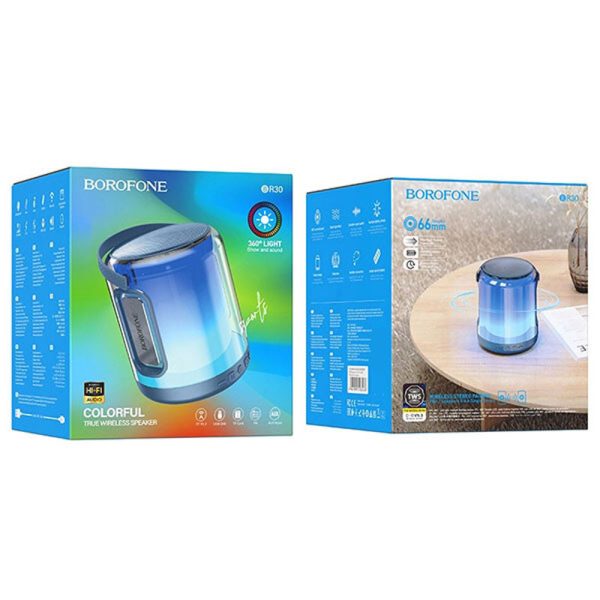 Bluetooth Колонка Borofone BR30 Auspicious colorful sports Синій - Зображення 4
