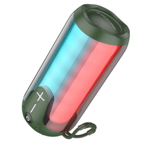 Bluetooth Колонка Borofone BR33 Pulse color sports Зелений