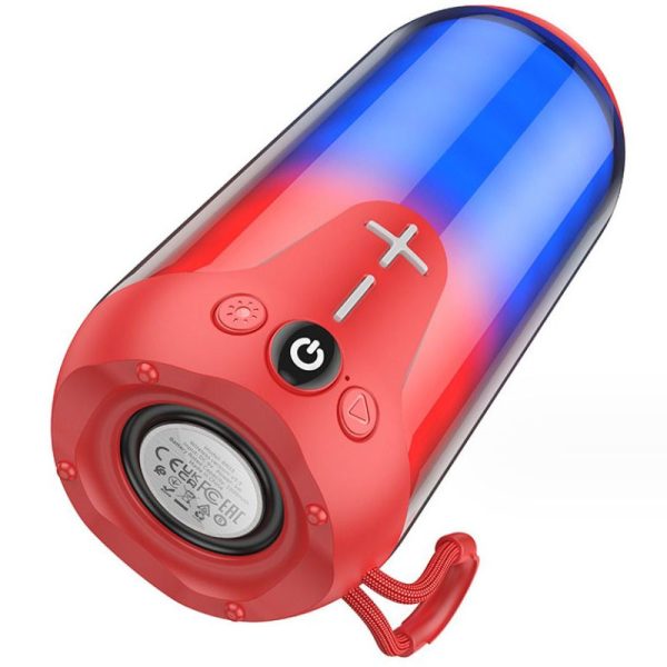 Bluetooth Колонка Borofone BR33 Pulse color sports Червоний - Зображення 2
