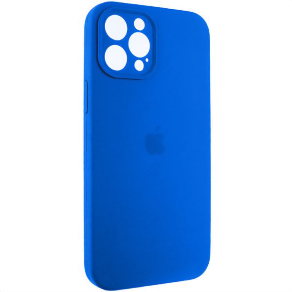 Чохол для iPhone 12 Pro Max Синій Silicone Case Full Camera Protective - Зображення 2