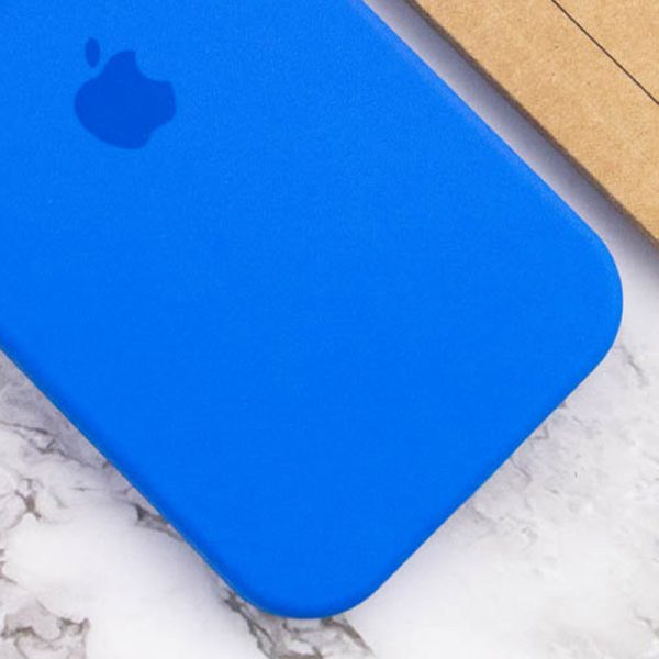 Чохол для iPhone 12 Pro Max Синій Silicone Case Full Camera Protective - Зображення 3