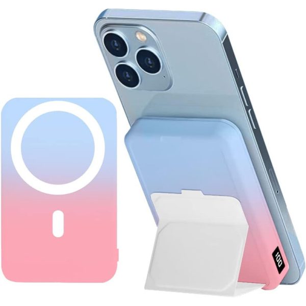 Павербанк Power Bank JJT-A27-1 Gradient PD20W+QC 22.5W з БЗП 10000 mAh Синій / Рожевий - Зображення 2