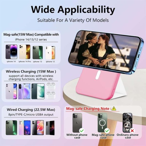 Павербанк Power Bank JJT-A27-1 Gradient PD20W+QC 22.5W з БЗП 10000 mAh Синій / Рожевий - Зображення 6