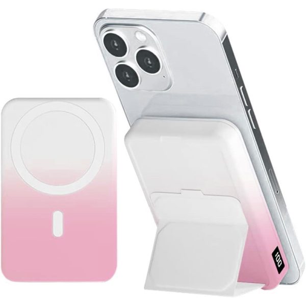Павербанк Power Bank JJT-A27-1 Gradient PD20W+QC 22.5W з БЗП 10000 mAh Білий / Рожевий - Зображення 3