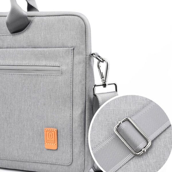 Сумка для ноутбуку WIWU Pioneer Shoulder Series for MacBook Pro 14" Сірий - Зображення 3