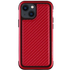 Чохол для iPhone 13 Carbon Червоний PC+TPU+Metal K-DOO MARS Series