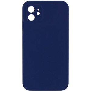 Silicone Case Square Full Camera Protective NOLOGO для Apple iPhone 11 Темно-синій