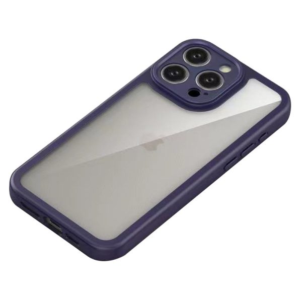 Чохол для iPhone 12 Pro Фіолетовий Прозорий + Colour 1,5mm - Зображення 3