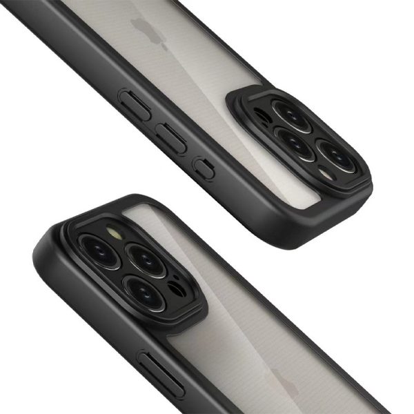 Чохол для iPhone 12 Pro Max Чорний Прозорий + Colour 1,5mm - Зображення 3