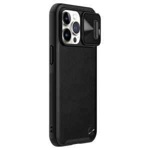 Шкіряна накладка Nillkin Camshield Leather (шторка на камеру) для Apple iPhone 13 Pro Білий