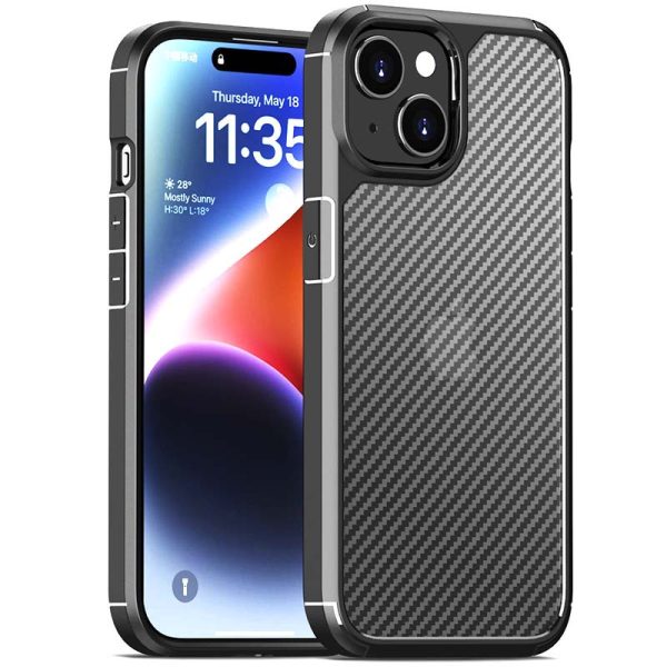 Чохол для iPhone 15 Plus Чорний TPU+PC Line