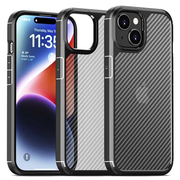 Чохол для iPhone 15 Plus Чорний TPU+PC Line - Зображення 2