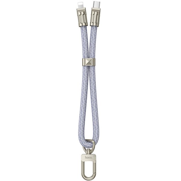 Дата кабель-шнурок Hoco GH5 Elegant Type-C to Lightning (0.21m) Синій - Зображення 2