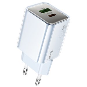 Зарядний пристрій Hoco N46 Glorious PD20W+QC3.0 (1USB-A/1C) Синій