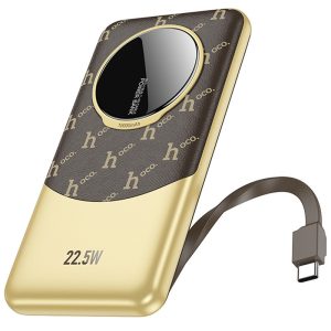 Павербанк Power Bank Hoco Q29 Nobility 22.5W+PD20W + Type-C 10000 mAh Коричневий