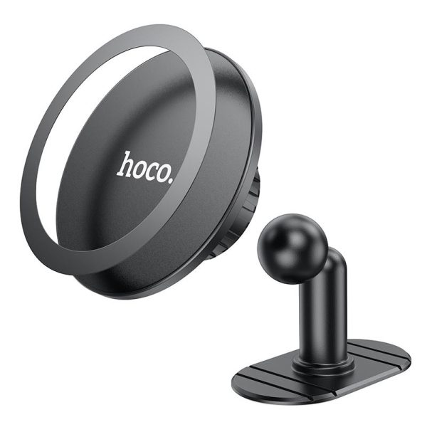 Автотримач Hoco H13 Fine jade ring (center console) Чорний - Зображення 2