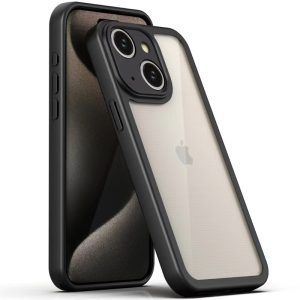 Чохол для iPhone 13 Чорний Прозорий + Colour 1,5mm