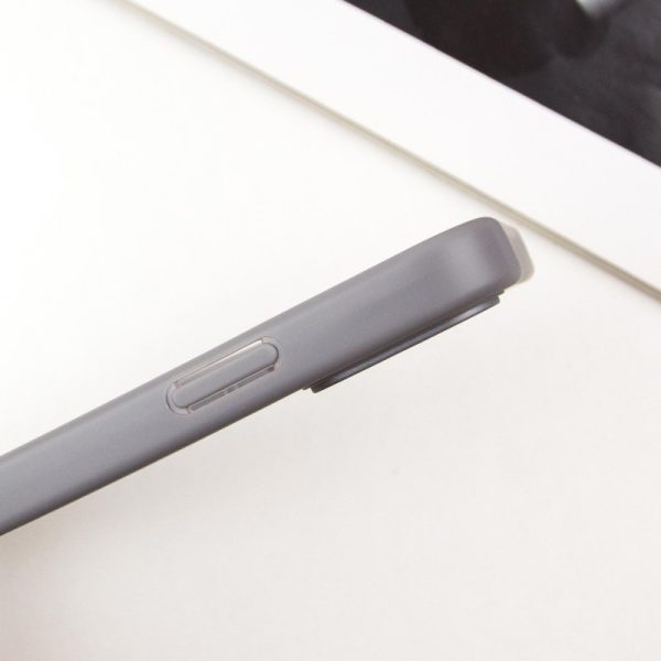 Чохол для iPhone 13 Сірий Прозорий + Colour 1,5mm - Зображення 4