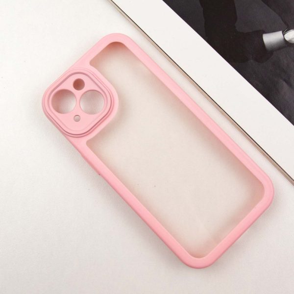 Чохол для iPhone 13 Рожевий Прозорий + Colour 1,5mm - Зображення 2