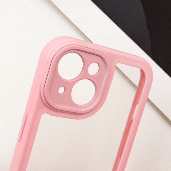 Чохол для iPhone 13 Рожевий Прозорий + Colour 1,5mm - Зображення 3