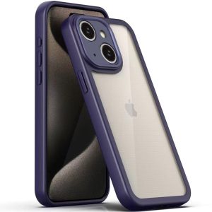 Чохол для iPhone 13 Фіолетовий Прозорий + Colour 1,5mm