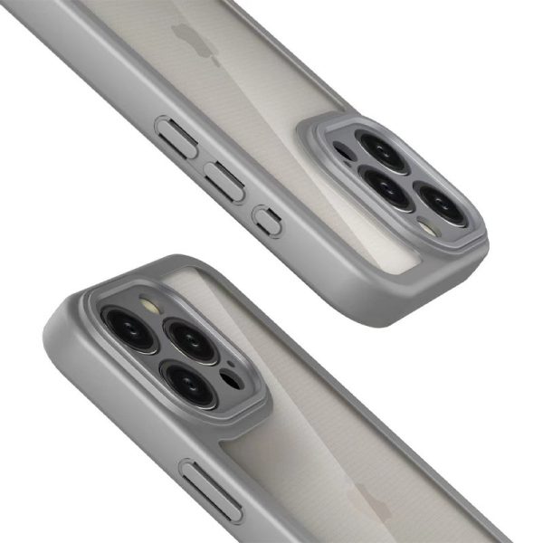 Чохол для iPhone 14 Pro Max Сірий Прозорий + Colour 1,5mm - Зображення 2