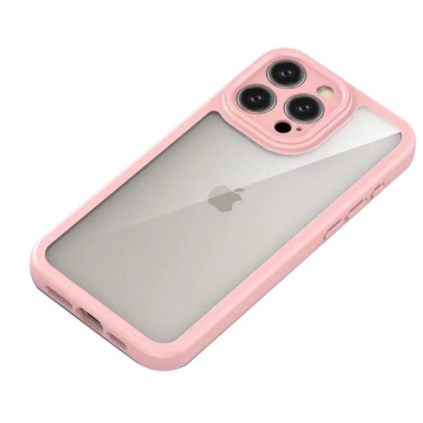 Чохол для iPhone 15 Pro Рожевий Прозорий + Colour 1,5mm - Зображення 3