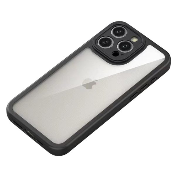 Чохол для iPhone 15 Pro Max Чорний Прозорий + Colour 1,5mm - Зображення 4