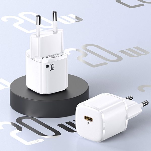 Зарядний пристрій Usams US-CC124 T36 20W Super Si (1USB-C) Білий - Зображення 2