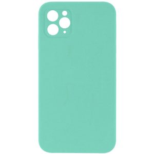 Silicone Case Square Full Camera Protective NOLOGO для Apple iPhone 11 Pro Бірюзовий
