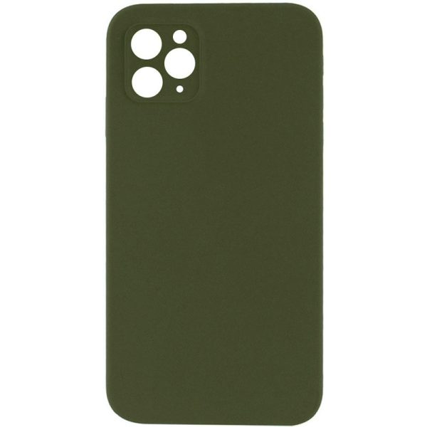 Silicone Case Square Full Camera Protective NOLOGO для Apple iPhone 11 Pro Зелений
