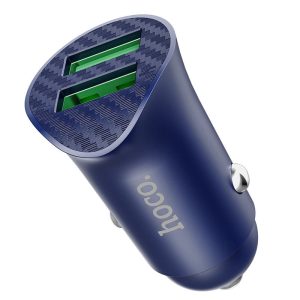 АЗП Hoco Z39 Farsighted QC3.0 18W (2USB-A) Синій