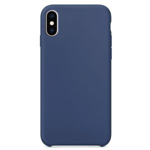 Чохол для iPhone XS Max Синій Silicone Case without Logo