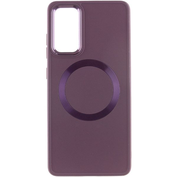 Чохол для Samsung Galaxy S21 FE Бордовий Bonbon Metal Style with MagSafe - Зображення 2