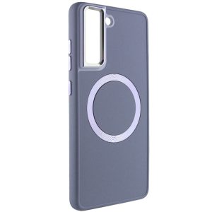Чохол для Samsung Galaxy S21 FE Сірий Bonbon Metal Style with MagSafe