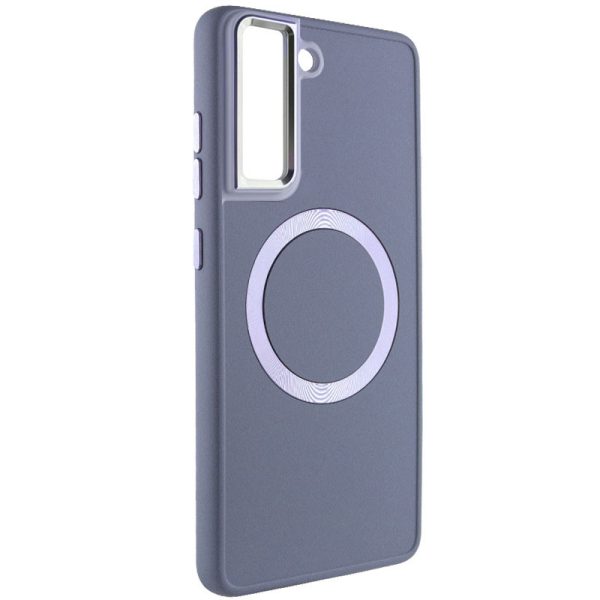 Чохол для Samsung Galaxy S21 FE Сірий Bonbon Metal Style with MagSafe