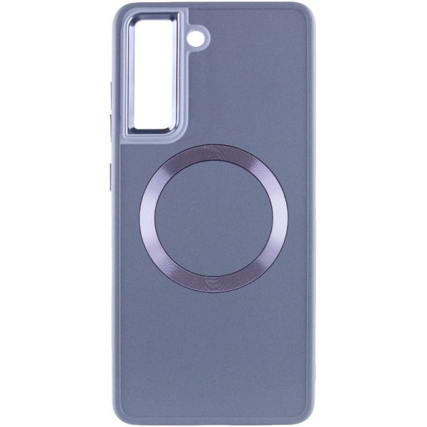 Чохол для Samsung Galaxy S21 FE Сірий Bonbon Metal Style with MagSafe - Зображення 5