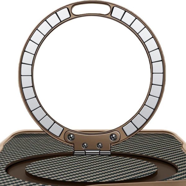 Чохол для iPhone 15 Pro Золотий Metal Buttons with MagSafe Carbon Ring - Зображення 2