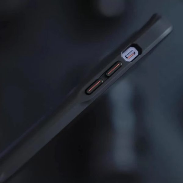 Чохол для iPhone 15 Pro Max Чорний Metal Buttons with MagSafe Carbon Ring - Зображення 5