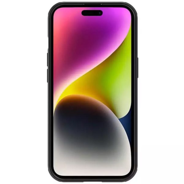 Карбонова для iPhone 15 накладка Nillkin CamShield Pro чорний - Зображення 2