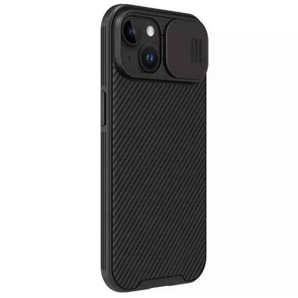 Карбонова для iPhone 15 накладка Nillkin CamShield Pro чорний - Зображення 4