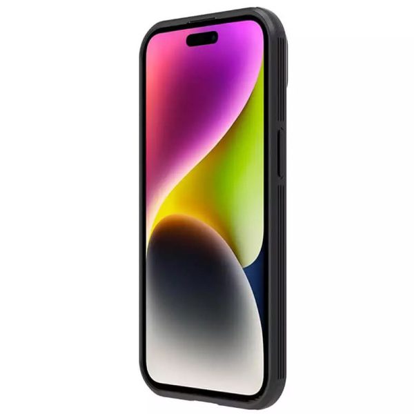 Карбонова для iPhone 15 накладка Nillkin CamShield Pro чорний - Зображення 5
