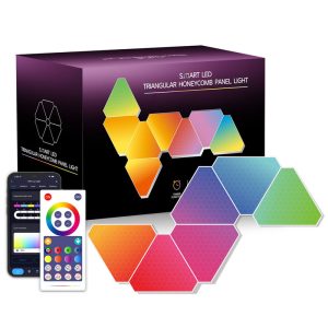 Led підсвітка з блютуз Smart Triangular Quantum Light SAL-012B 6pcs