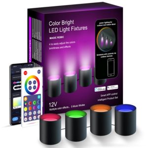 RGB  лампа з Bluetooth Intelligent wall lamp 4 шт