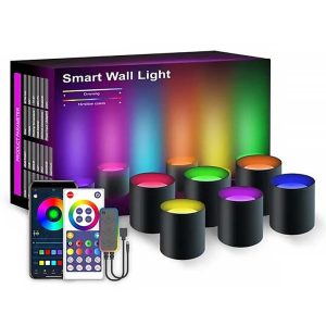LED підсвітка RGB з Bluetooth Intelligent wall lamp 6 шт