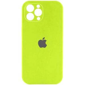 Чохол для iPhone 12 Pro сіліконовий Case Full Camera Protective салатовий