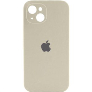Чохол для iPhone 15 сіліконовий Case Full Camera Protective бежевий