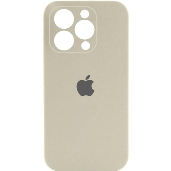Чохол для iPhone 16 Pro сіліконовий Case Full Camera Protective бежевий